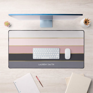Alfrombrillas De Escritorio Rayas modernas y onduladas personalizadas