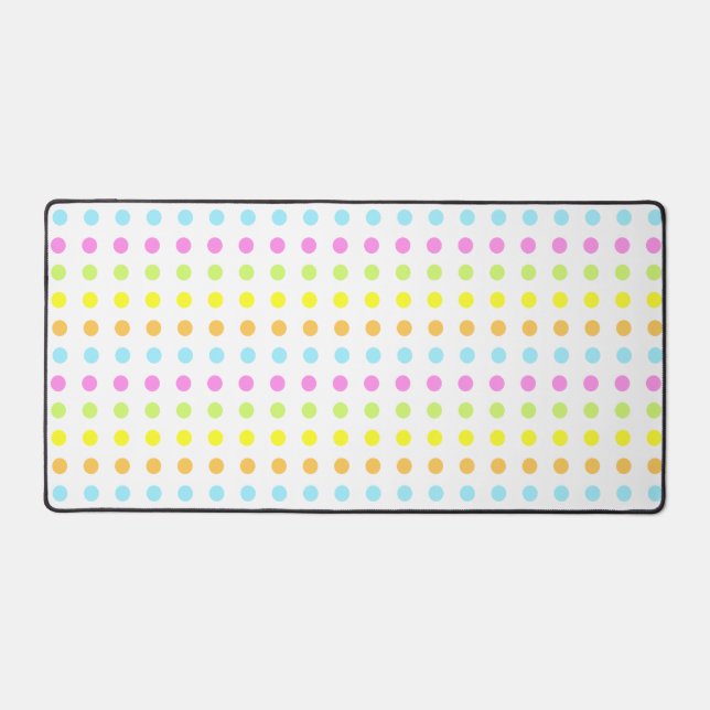 Alfrombrillas De Escritorio Rayas punteadas modernas en blanco (Anverso)