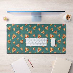 Alfrombrillas De Escritorio Rebanadas de pizza geniales patrón vintage azul ve