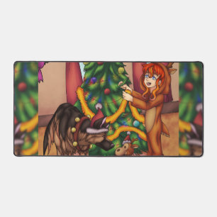 Alfrombrillas De Escritorio Recortando el árbol de Navidad