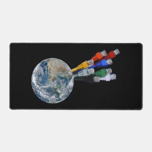 Alfrombrillas De Escritorio Red Ethernet conectada a la Tierra