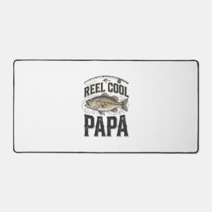 Alfrombrillas De Escritorio Reel Cool Papa Diseño Vectorial de Pesca Vintage_1