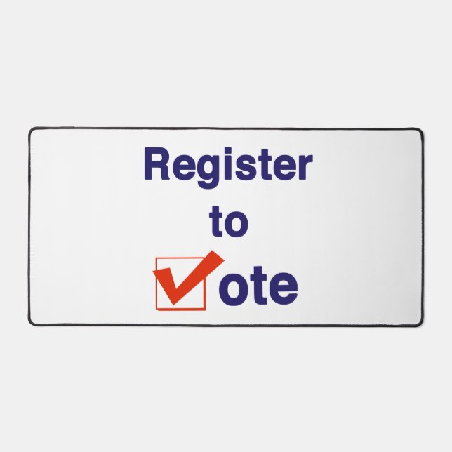 Alfrombrillas De Escritorio Regístrate para votar 2024 (Anverso)