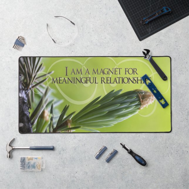 Alfrombrillas De Escritorio "Relaciones significativas" Motivación Afirmación (Puesto de trabajo)