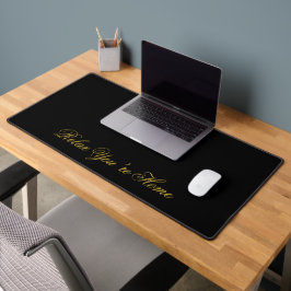 Alfrombrillas De Escritorio Relájate Estás en Casa Texto Personalizado Negro S
