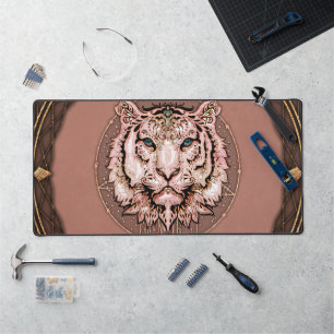 Alfrombrillas De Escritorio Representación cautivadora y artística de un tigre