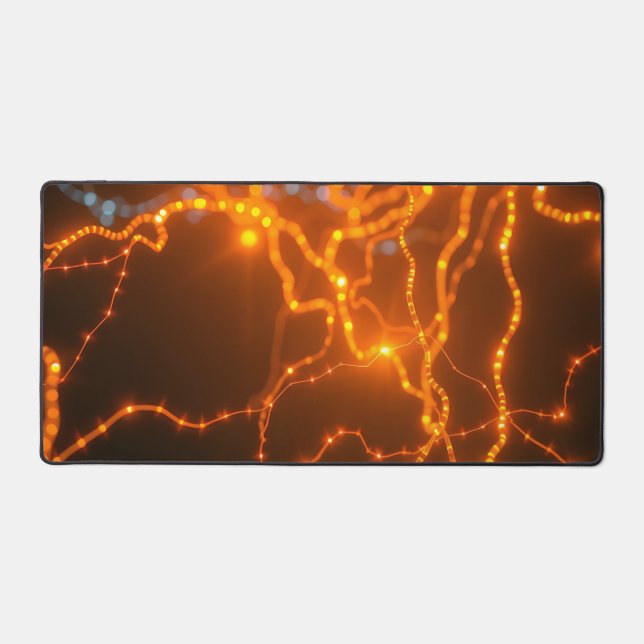 Alfrombrillas De Escritorio Resplandor neuronal: caminos eléctricos de luz (Anverso)