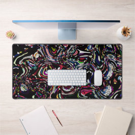 Alfrombrillas De Escritorio Resumen Art Black Swirl Red