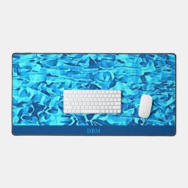 Alfrombrillas De Escritorio Resumen de color de agua del patrón azul de moda