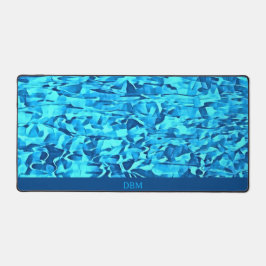 Alfrombrillas De Escritorio Resumen de color de agua del patrón azul de moda