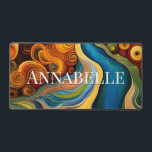 Alfrombrillas De Escritorio Resumen Monograma de remodelación de color de arte<br><div class="desc">Este moderno diseño de esteras de arte abstracto es llamativo y hace una verdadera declaración con sus ricos colores y texturas de joyas. Viviente e impresionante. Añadir un nombre para personalizarlo. Hace un gran regalo. Creado por Simply Farmhouse Press.</div>