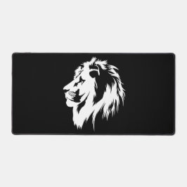 Alfrombrillas De Escritorio Retrato de león (blanco)