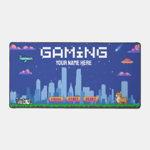 Alfrombrillas De Escritorio Retro Gaming Pixel Art Desk Mat - Configuración de
