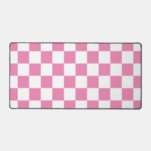 Alfrombrillas De Escritorio Retro rosa y blanco controlado