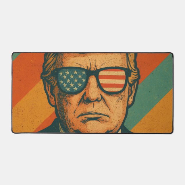 Alfrombrillas De Escritorio Retro Trump (Anverso)