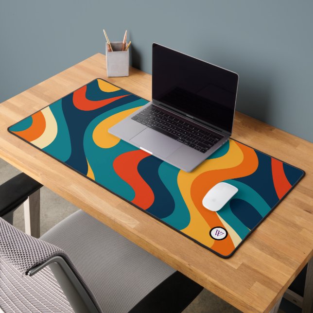 Alfrombrillas De Escritorio Retro Wavy Pattern Modern Abstract  (Oficina 2)