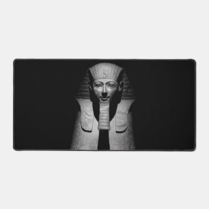 Alfrombrillas De Escritorio Rey del faraón blanco y negro