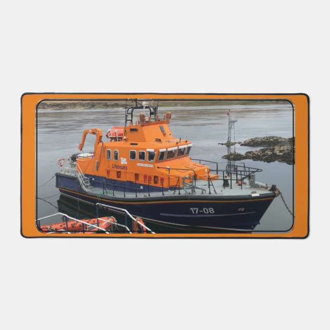 Alfrombrillas De Escritorio RNLI Lifeboat, Port Askaig, Islay, Escocia (Anverso)