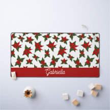 rojo floral botánico de Navidad