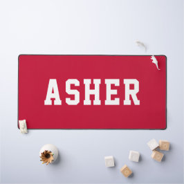 Alfrombrillas De Escritorio Rojo moderno simple personalizado