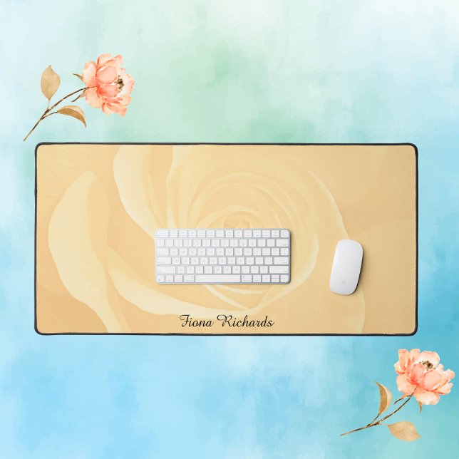 Alfrombrillas De Escritorio Rosa amarilla personalizada contemporánea (Subido por el creador)