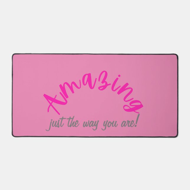 Alfrombrillas De Escritorio Rosa positivo asombroso como eres mujer (Anverso)
