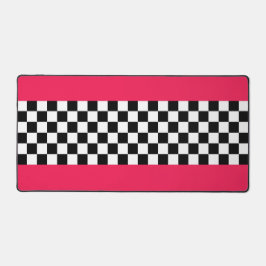 Alfrombrillas De Escritorio Rosa y tablero de ajedrez luminosos