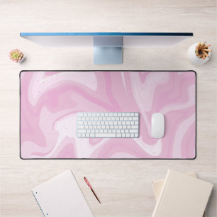Alfrombrillas De Escritorio Rubor Pink Marble Swirl