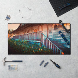 Alfrombrillas De Escritorio Rústico antiguo granero de campo, tradicional vint