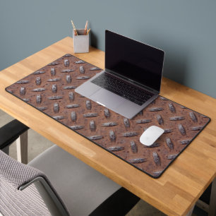 Alfrombrillas De Escritorio Rusty Diamond Plate Pattern