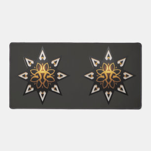 Alfrombrillas De Escritorio 🌟 Sagrada Geometría Mandala - Estrella dorada ete