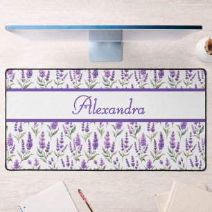 Alfrombrillas De Escritorio Salvia Purpúrea Verde Lavanda Nombre Personalizado