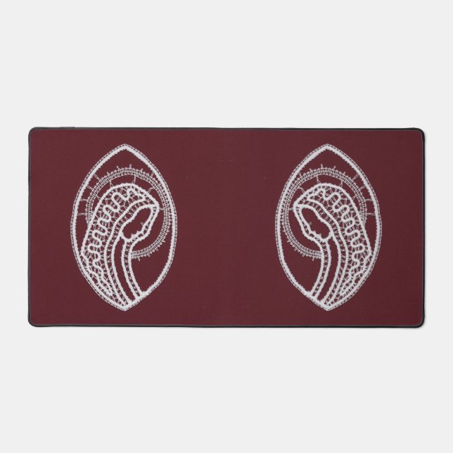 Alfrombrillas De Escritorio Santa María de la Virgen, encaje (Anverso)