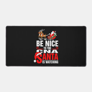 Alfrombrillas De Escritorio Sé Agradable Con El Cna Santa Está Viendo