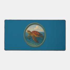 Alfrombrillas De Escritorio Sea Turtle Ocean Blue Desk Mat