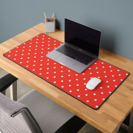 Alfrombrillas De Escritorio Seamless red background polka dot pattern