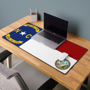 Alfrombrillas De Escritorio Sello de bandera de Carolina del Norte