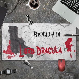 Alfrombrillas De Escritorio Señor Gótico Drácula Vampiro Halloween Oficina