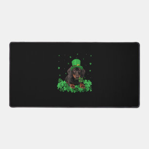 Alfrombrillas De Escritorio Shamrock irlandés St Patrick's Day Dachshund Guay