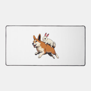 Alfrombrillas De Escritorio Shiba Inu Dog and Rabbit - Jugando juntos diseño