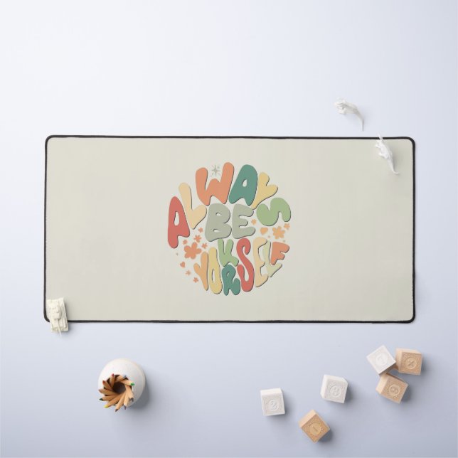 Alfrombrillas De Escritorio Siempre sé tú mismo - Otoño Inspirador (Mesa para niños)