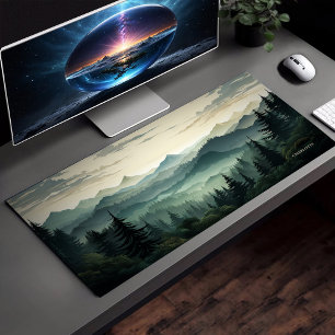 Alfrombrillas De Escritorio Sierra Pine Forest View Dark Green Theme