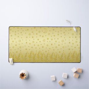 Alfrombrillas De Escritorio Silueta de árboles spruce con estrellas de oro