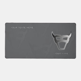 Alfrombrillas De Escritorio Silver Geometric Bull Pro Gamer Mousepad