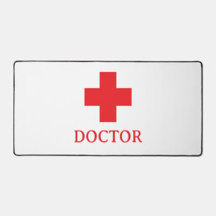 Alfrombrillas De Escritorio Simple Doctor MEDICINA & Primeros Auxilios, Cruz,