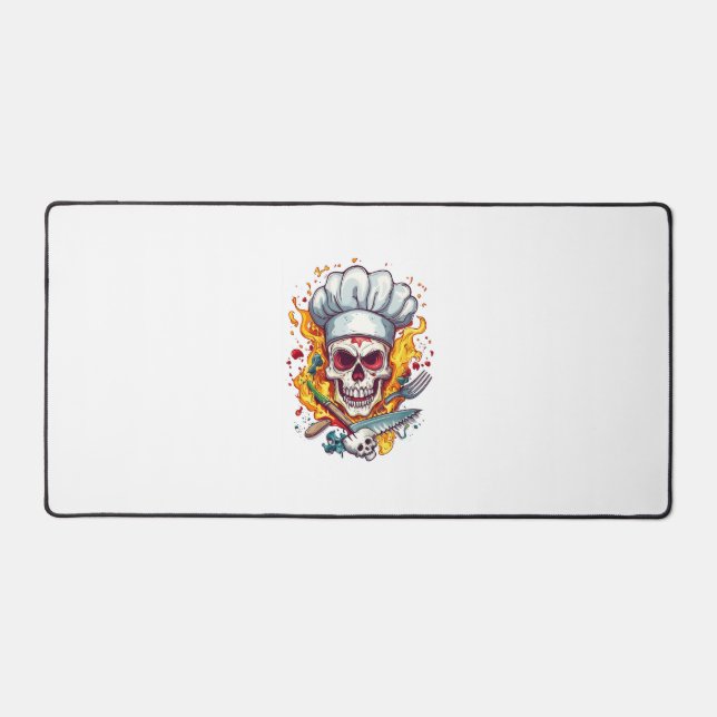 Alfrombrillas De Escritorio Skull Chef Kitchen Master (Anverso)