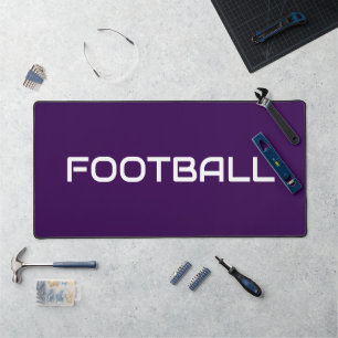 Alfrombrillas De Escritorio Sleek White FOOTBALL Textos En Profundo Negrita Pú
