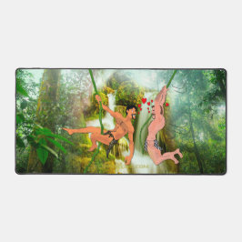 Alfrombrillas De Escritorio SlipperyJoe dos hombres peludos besando corazones