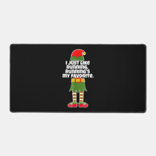 Alfrombrillas De Escritorio Solo me gusta correr a los Navidades de Runner Elf