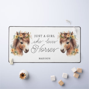 Alfrombrillas De Escritorio Sólo un Chica que ama a los caballos malvados ecue
